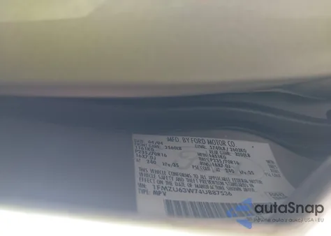 2004 Ford Explorer Xlt из США, поврежденный, VIN 1FMZU63W74UB87536